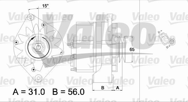 Alternateur VALEO RE-GEN REMANUFACTURED