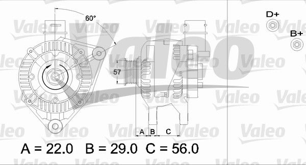 Alternateur VALEO RE-GEN REMANUFACTURED