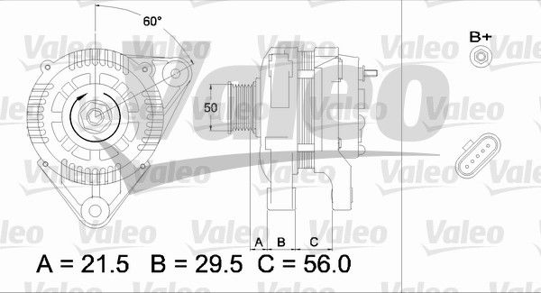 Alternateur VALEO RE-GEN REMANUFACTURED