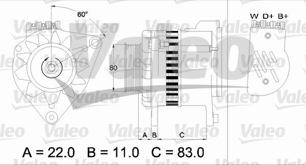 Alternateur VALEO RE-GEN REMANUFACTURED