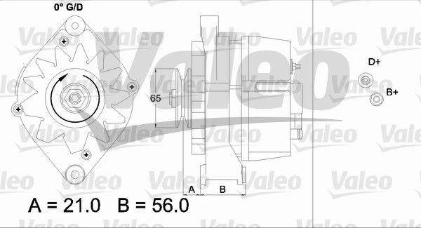 Alternateur VALEO RE-GEN REMANUFACTURED
