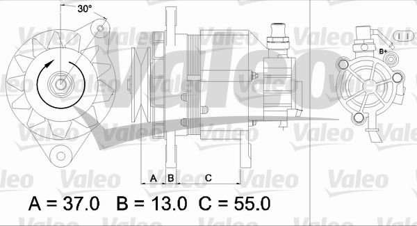 Alternateur VALEO RE-GEN REMANUFACTURED