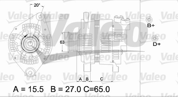 Alternateur VALEO RE-GEN REMANUFACTURED