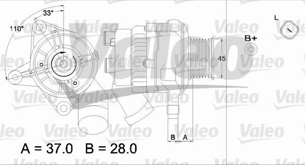 Alternateur VALEO RE-GEN REMANUFACTURED