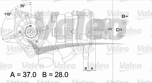 Alternateur VALEO RE-GEN REMANUFACTURED