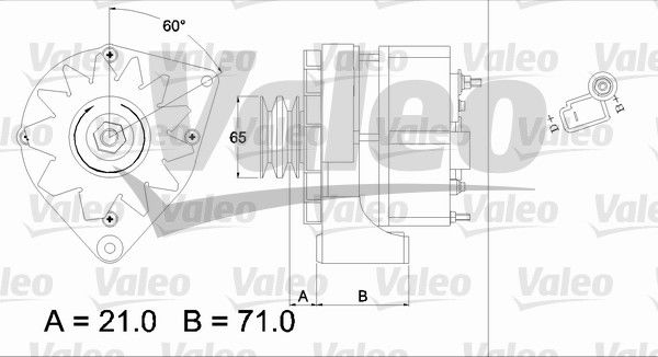 Alternateur VALEO RE-GEN REMANUFACTURED