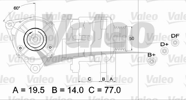 Alternateur VALEO RE-GEN REMANUFACTURED