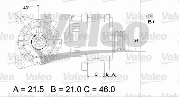 Alternateur VALEO RE-GEN REMANUFACTURED
