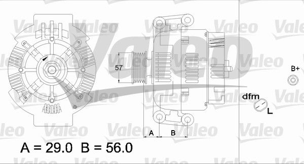 Alternateur VALEO RE-GEN REMANUFACTURED