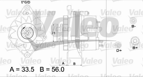 Alternateur VALEO RE-GEN REMANUFACTURED