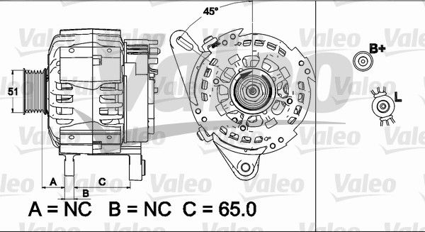 Alternateur VALEO RE-GEN REMANUFACTURED