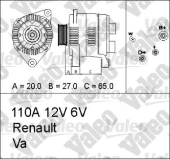 Alternateur VALEO RE-GEN REMANUFACTURED