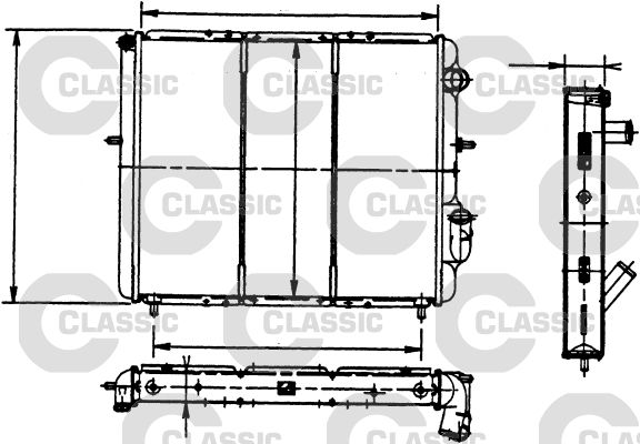 Radiateur, refroidissement du moteur VALEO CLASSIC
