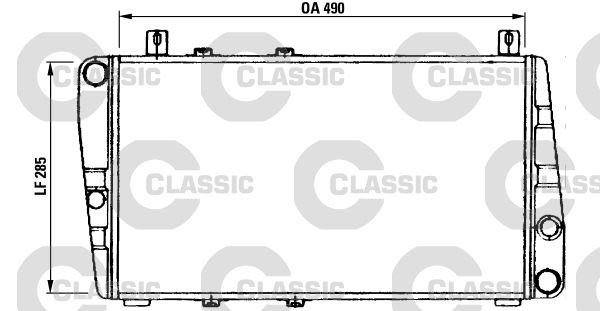 Radiateur, refroidissement du moteur VALEO CLASSIC