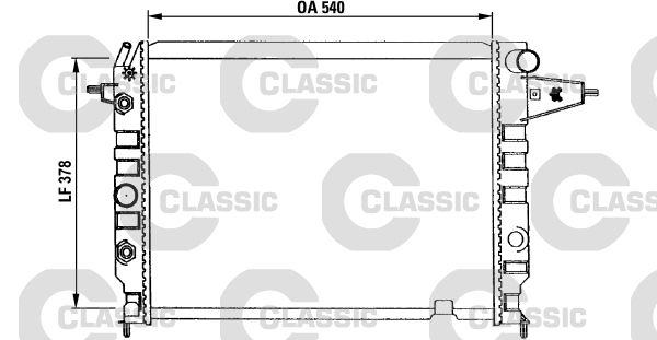 Radiateur, refroidissement du moteur VALEO CLASSIC