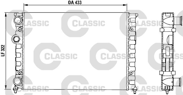 Radiateur, refroidissement du moteur VALEO CLASSIC