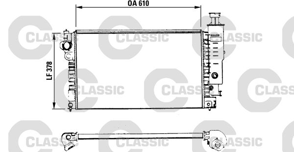 Radiateur, refroidissement du moteur VALEO CLASSIC