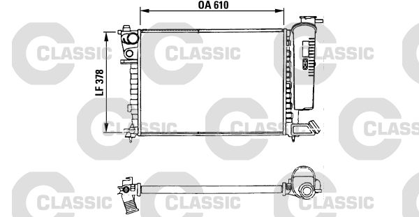 Radiateur, refroidissement du moteur VALEO CLASSIC