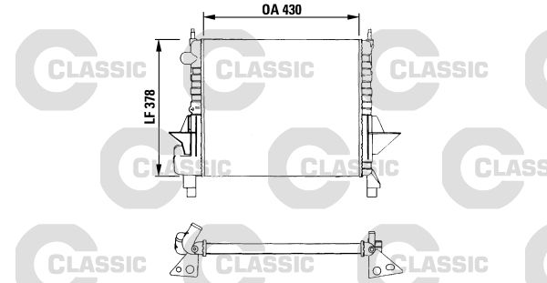 Radiateur, refroidissement du moteur VALEO CLASSIC