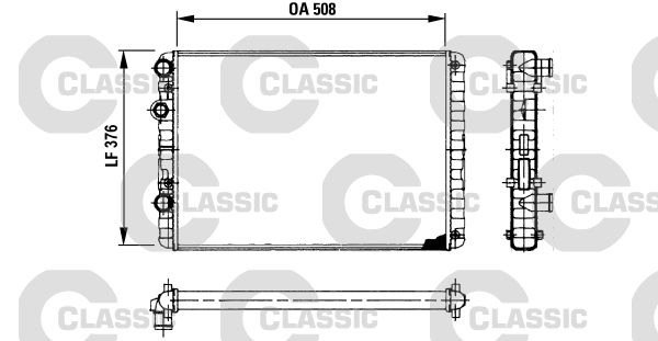 Radiateur, refroidissement du moteur VALEO CLASSIC