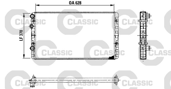 Radiateur, refroidissement du moteur VALEO CLASSIC