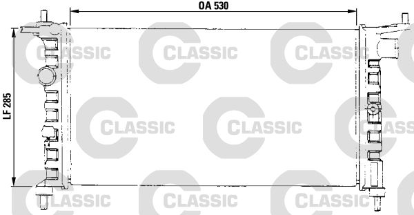 Radiateur, refroidissement du moteur VALEO CLASSIC