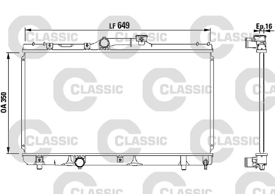 Radiateur, refroidissement du moteur VALEO CLASSIC