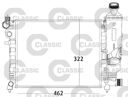 Radiateur, refroidissement du moteur VALEO CLASSIC