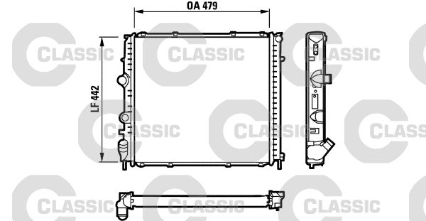 Radiateur, refroidissement du moteur VALEO CLASSIC