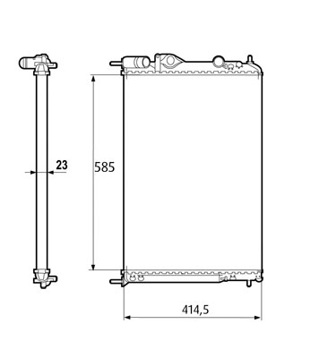 Radiateur, refroidissement du moteur VALEO CLASSIC