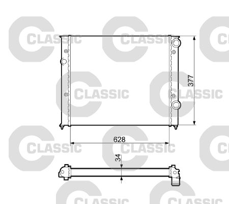 Radiateur, refroidissement du moteur VALEO CLASSIC