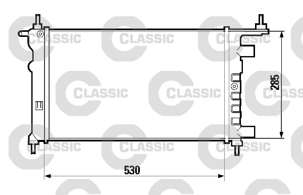 Radiateur, refroidissement du moteur VALEO CLASSIC