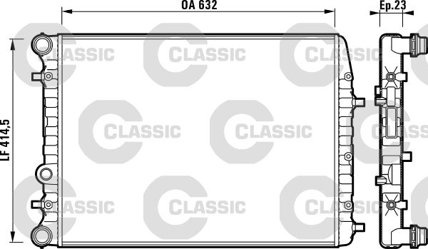 Radiateur, refroidissement du moteur VALEO CLASSIC