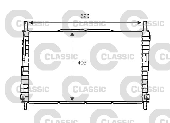 Radiateur, refroidissement du moteur VALEO CLASSIC