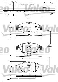 Kit de plaquettes de frein, frein à disque