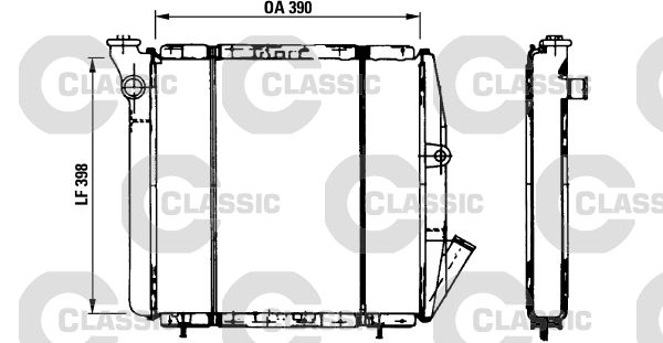 Radiateur, refroidissement du moteur VALEO CLASSIC