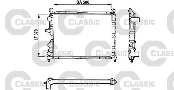 Radiateur, refroidissement du moteur VALEO CLASSIC