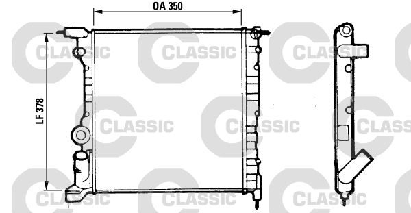 Radiateur, refroidissement du moteur VALEO CLASSIC