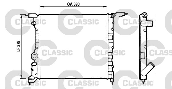 Radiateur, refroidissement du moteur VALEO CLASSIC