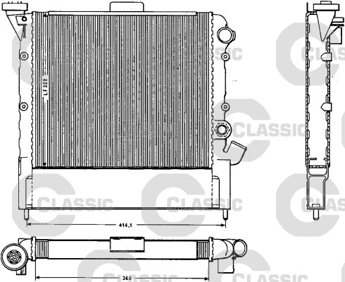 Radiateur, refroidissement du moteur VALEO CLASSIC