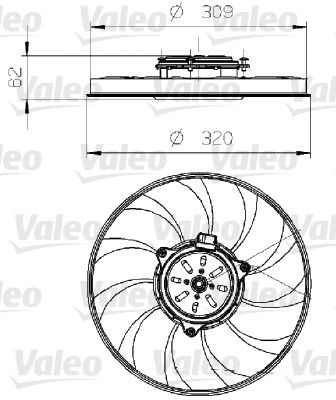 Ventilateur, refroidissement du moteur
