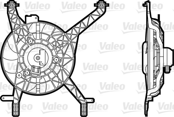 Moteur électrique, ventilateur pour radiateurs