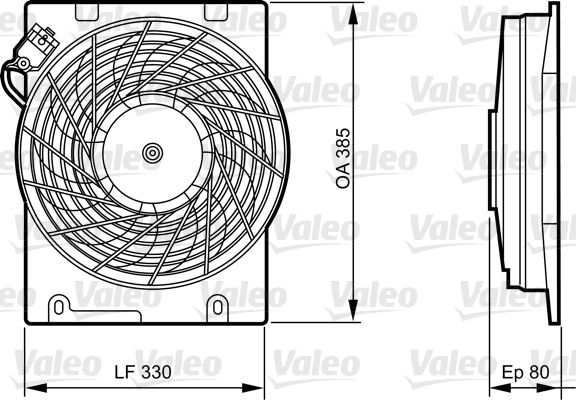 Ventilateur, refroidissement du moteur
