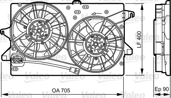 Ventilateur, refroidissement du moteur