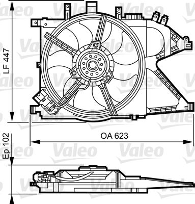 Ventilateur, refroidissement du moteur