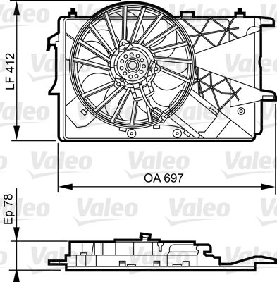 Ventilateur, refroidissement du moteur