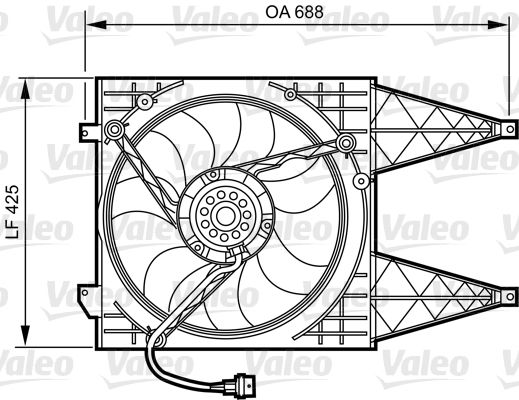 Ventilateur, refroidissement du moteur