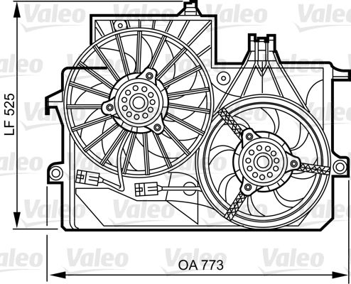 Support, ventilateur de radiateur