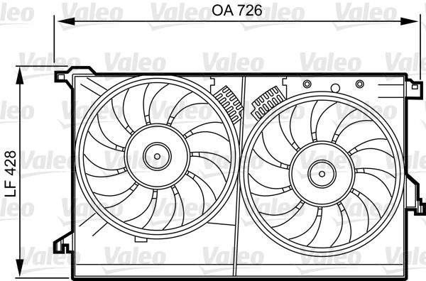 Support, ventilateur de radiateur