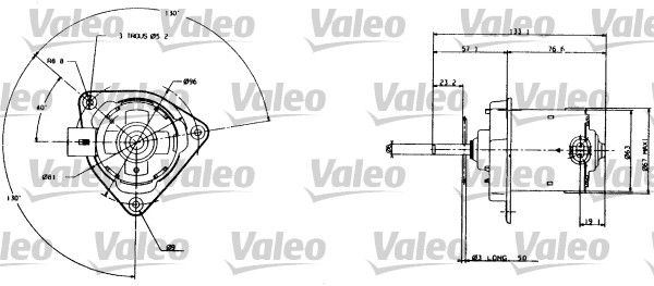 Moteur électrique, ventilateur pour radiateurs